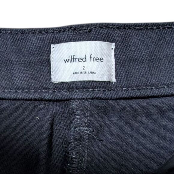 ARITZIA Wilfred Free Modern Cotton Cargo Pants High Rise Black Women’s Size 2 - Picture 6 of 7